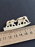 Слонова кістка брошка "Слон". Прикраса зі слонової кістки. Слонова кістка. Вінтаж., фото 4
