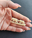 Слонова кістка брошка "Слон". Прикраса зі слонової кістки. Слонова кістка. Вінтаж., фото 2