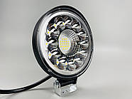 Фара LED кругла 33 led діода 6500K, + повітряний клапан 9-80В  led chip 3030 IP67"