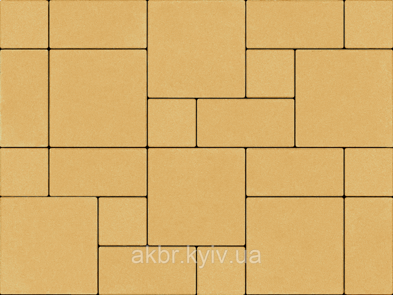 Тротуарна плитка Лайнстоун Жовтий, фото 1