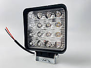 Фара LED квадратна світлодіодна 48W широкі промені 10-30V 6000K 55 мм фара стандарт