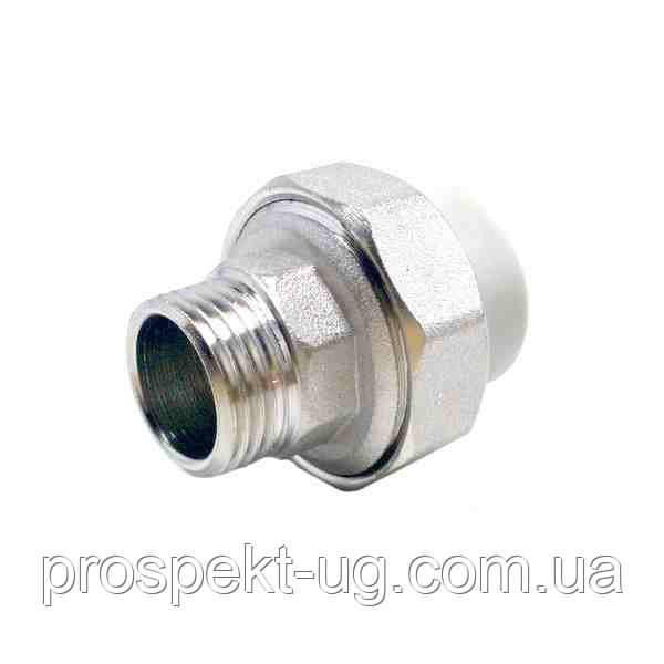 Американка ППР Ду40х1 1/4" зовнішня різьба ЗР Georg Fischer під пайку, фото 1