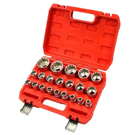 Набір ударних торцевих головок Mar-Pol M58267, 1/2", 8-36 мм, 21 предмет, фото 1