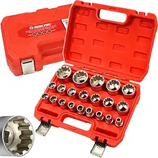 Набір ударних торцевих головок Mar-Pol M58267, 1/2", 8-36 мм, 21 предмет, фото 3