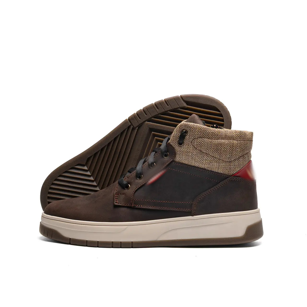 Чоловічі зимові шкіряні кросівки LV Winter Brown