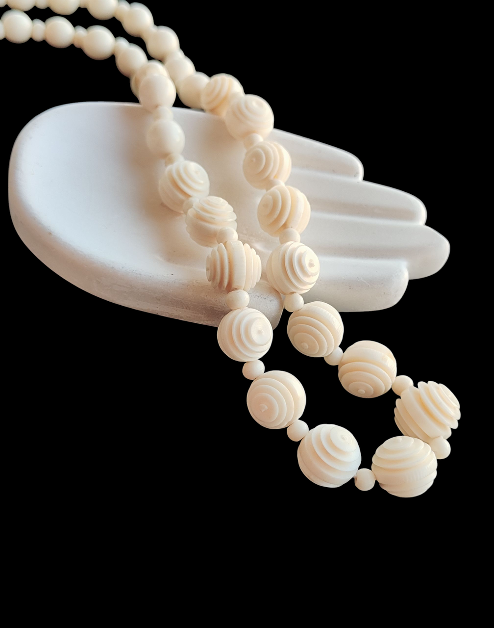 Слонова кістка намисто. Кольє зі слонової кістки. Слонова кістка вінтаж., фото 1