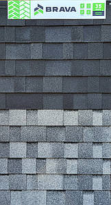 Бітумна черепиця Brava Architect, двошарова