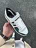 Чоловічі кросівки Adidas Forum Low White Green Білі Взуття Адідас Форум Лов замша шкіра на липучці демісезон, фото 5