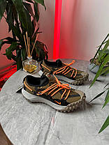 Чоловічі кросівки Nike Acg Mountain Fly Low GTX Khaki Orange Найк АСГ Горетех Хакі текстиль демісезон, фото 2