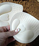 Поролонові вкладки чашечки Push Up колір Beige набір 1 пара трикутна форма, фото 3