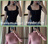 Поролонові вкладки чашечки Push Up колір Beige набір 1 пара трикутна форма, фото 5