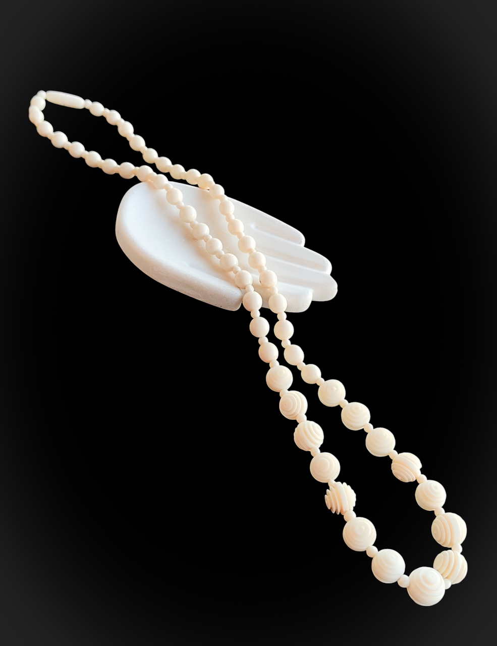 Слонова кістка намисто. Кольє зі слонової кістки. Слонова кістка вінтаж., фото 1