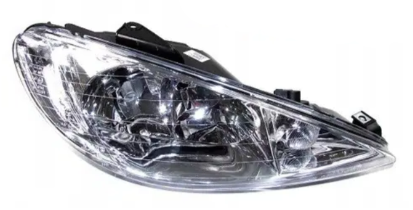 Фара права Peugeot 206 98-09 Depo H7*2/W5W/PY21W, -лампа, фото 1