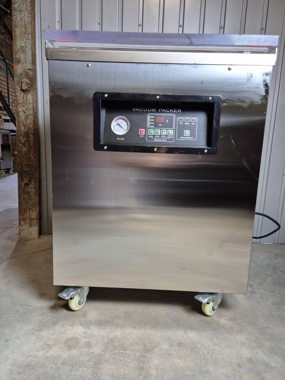 Вакуумный упаковщик напольный  машина упаковочная вакууматор Vector DZ-600  220В две сварочные планки, фото 1