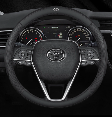 Чохол обплетення Cool на кермо для автомобіля Toyota натуральна шкіра
