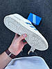 Чоловічі кросівки Adidas Rivalry low White Blue Білі Взуття Адідас Ривели Лов замша шкіра на липучці демісезон, фото 8