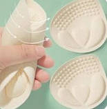 Поролонові вкладки чашечки Push Up колір Beige набір 1 пара трикутна форма, фото 4