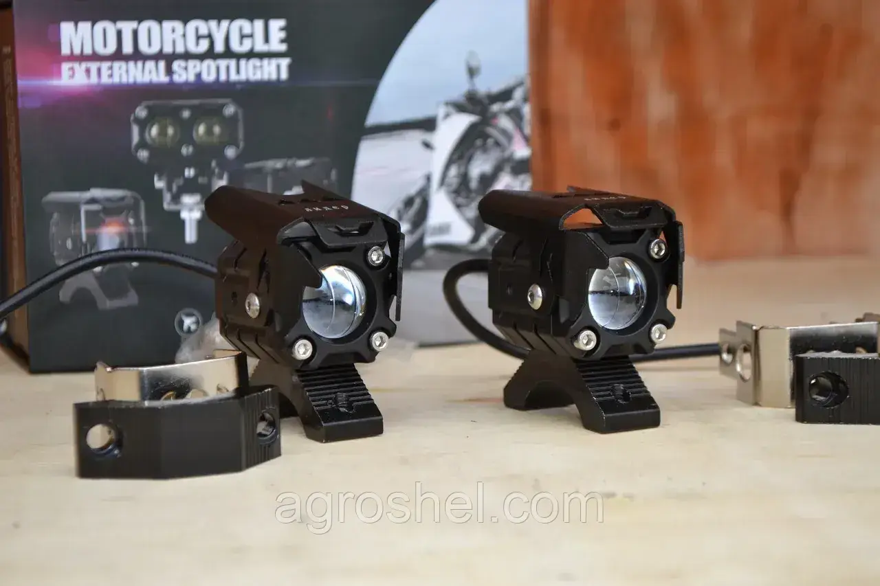 Додаткова світлодіодна LED-фара 35 Вт два режими світла (Дальній + Ближній) Лінзована, фото 1