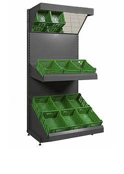 Овочеві стелажі, колір RAL 7024 - графіт