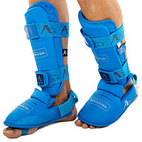 Захист гомілки з футами для єдиноборств Arawaza BO-1252 синій