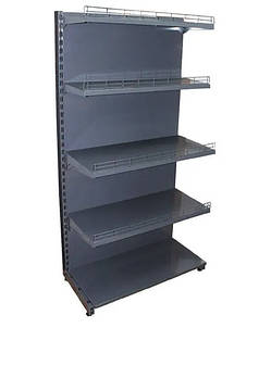 Стелажі металеві Н1600 мм, графіт - RAL 7024