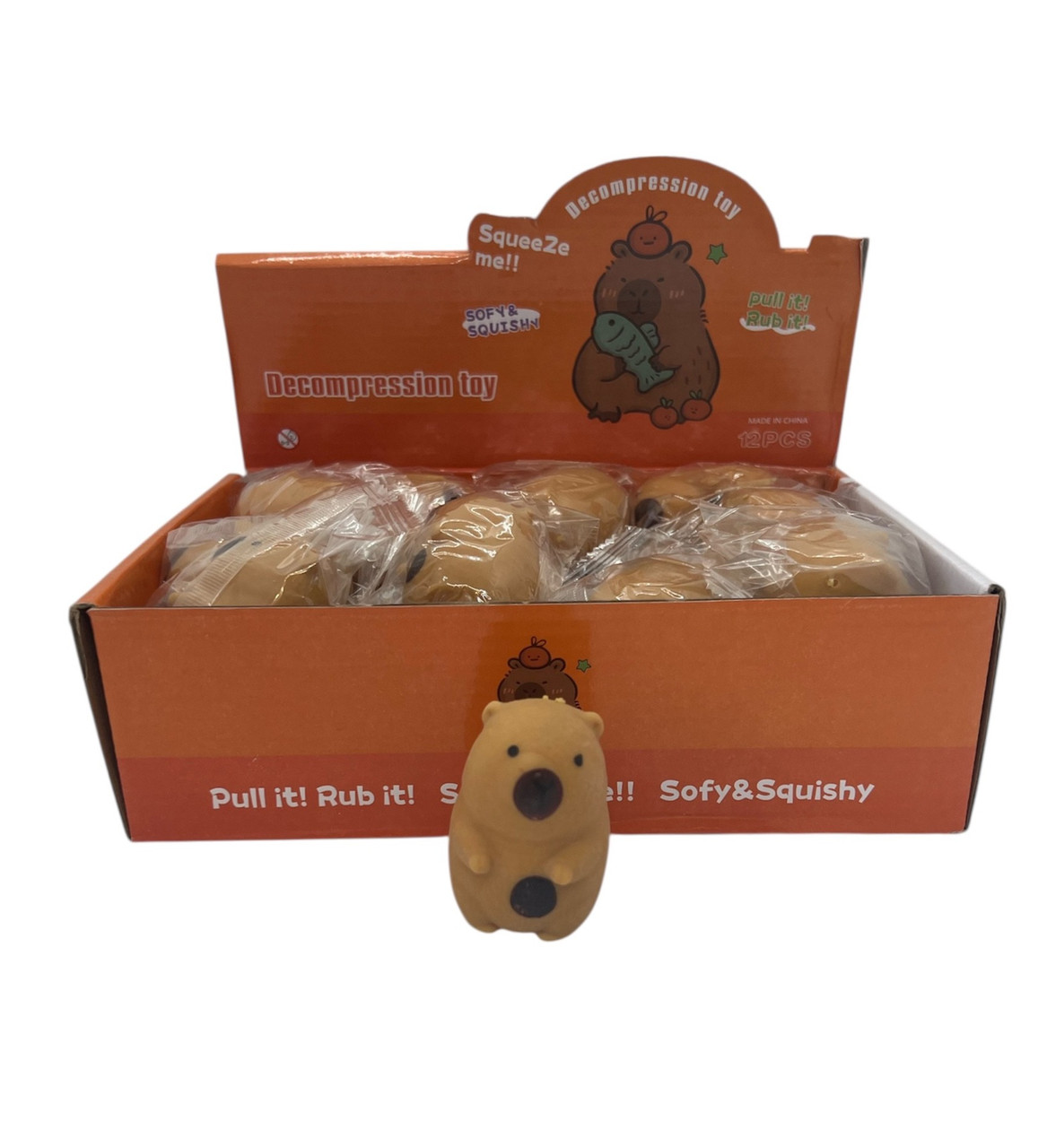 Антістрес міні Капібара з піною 6 см., фото 1