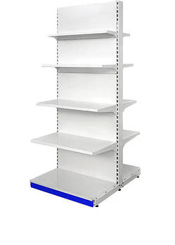 Стелажі металеві Н2100 мм, білі - RAL 9016