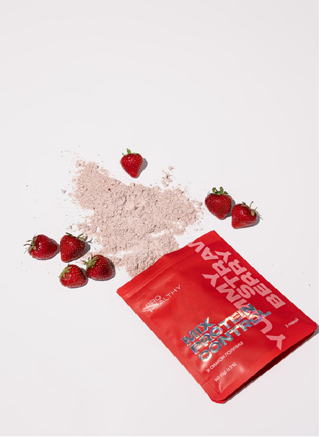 Низькокалорійний поживний коктейль Mix Protein control Yummу Strawberry 145 гр Choice