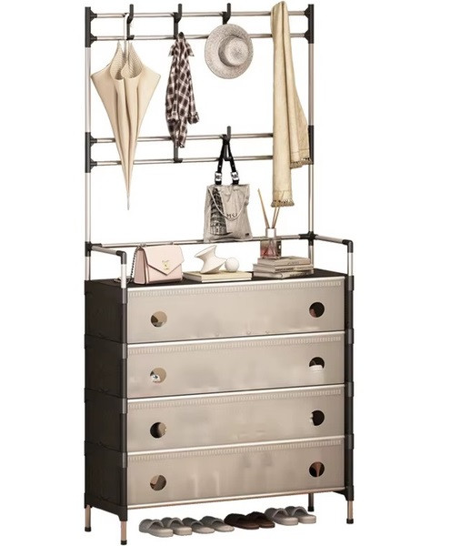 Вішалка + полиця/ шафа для взуття dx6205hb 63х28х180см, фото 1