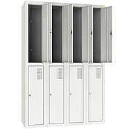 Шафа для одягу металева ШОМ-300/4/8 в роздягальні, фото 6