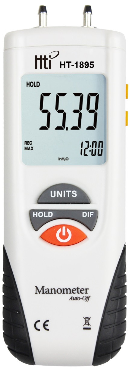 Цифровий диференціальний манометр Xintest HT-1895 (±689,5/0,1 кПа)