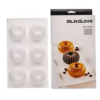 Силіконова форма для євродесертів Пончик рифлений