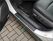 Захисні накладки на пороги для Toyota RAV-4 2018-2025 (комплект 4шт., пластик)