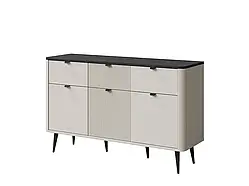 Комод Marly 10 3S3D, кашемір/сірий камінь