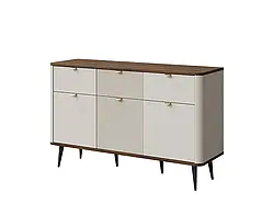 Комод Marly 10 3S3D, кашемір/ горіх