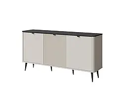 Широкий комод Marly 8 3D, кашемір/сірий камінь