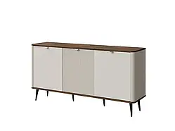 Широкий комод Marly 8 3D, кашемір/ горіх