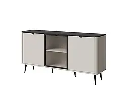 Комод для вітальні Marly 7 2D1W, кашемір/сірий камінь