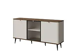 Комод для вітальні Marly 7 2D1W, кашемір/ горіх