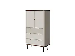 Стелаж Marly 6 2D3S, кашемір/ горіх