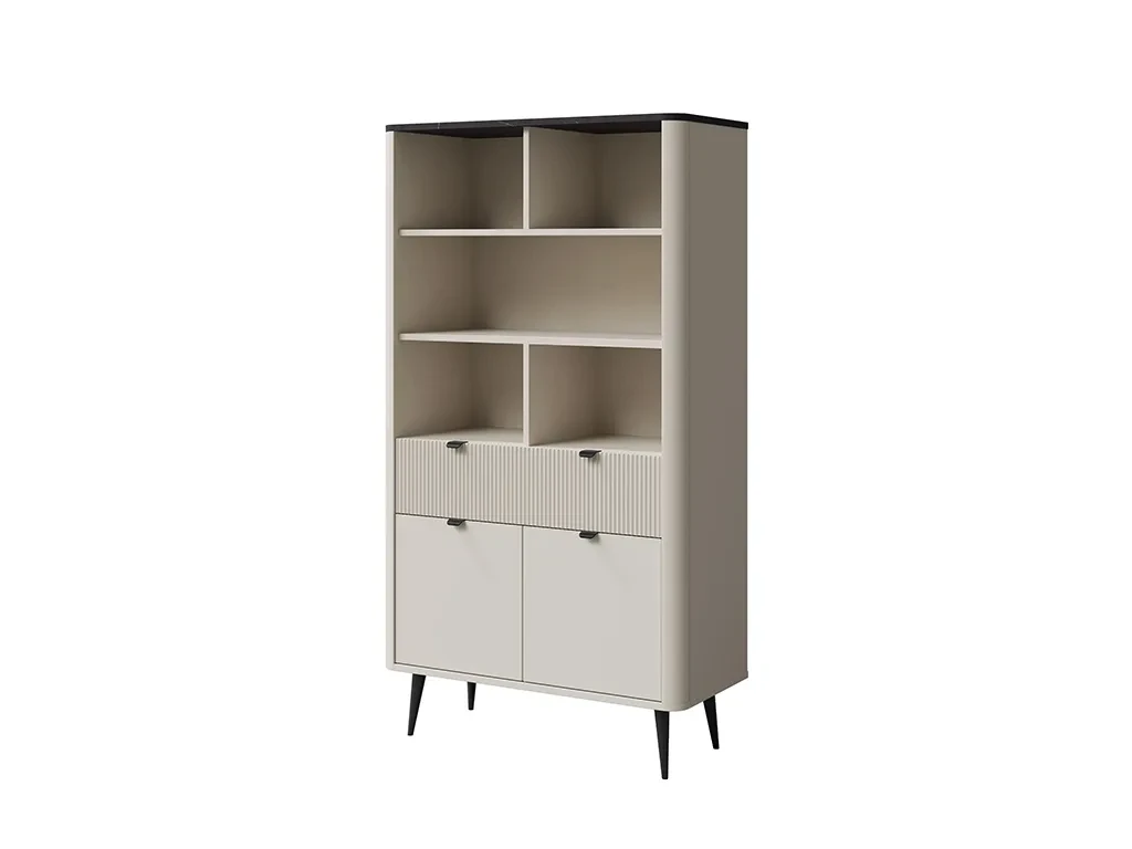 Відкритий стелаж Marly 5 1S2D, кашемір/сірий камінь, фото 1