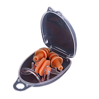 Беруші для плавання універсальні з кейсом для зберігання і затискачем для носа