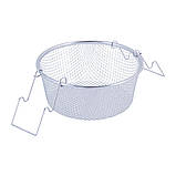 Каструля-фритюрниця 6,5 л із сіткою для фритюру Kamille KM-5625S з неіржавкої сталі, фото 9