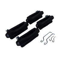 Ручка дверi зовнiшня ВАЗ 2104,05,07 Euro (компл.4шт) в упак. ("Рись") 21040-6105150(51)