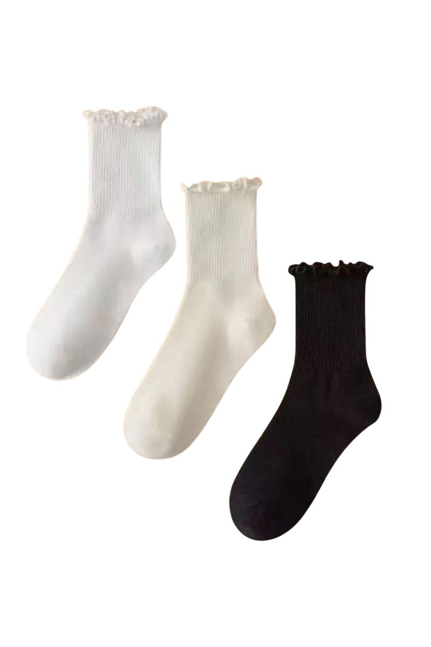 Шкарпетки жіночі з рюшами Фльор Apmi 37-41 різні кольори 3 шт., фото 1