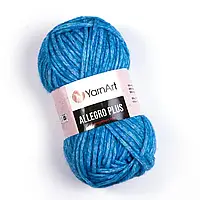 YarnArt ALLEGRO PLUS (Ярнарт Алегро Плюс) №708 синій (Пряжа напіввовна, нитки для в'язання)