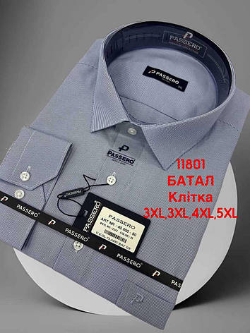 Батальна сорочка в мілку клітку Passero mod -40600/color 25, фото 1