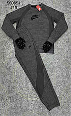 Спортивний теплий костюм Nike чоловічий зимовий утеплений спорт костюм Найк люкс якість, фото 3