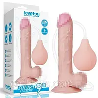 Тілесний фалоімітатор на присосці Lovetoy Squirt Extreme Dildo 9.0