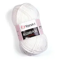 YarnArt ALLEGRO PLUS (Ярнарт Алегро Плюс) №700 білий (Пряжа напіввовна, нитки для в'язання)